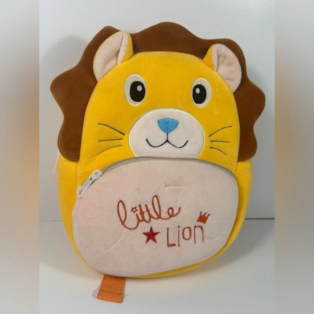 Toddler Backpack, ChaseChic Cartoon Mini Plush Soft Baby Backpack, Lion